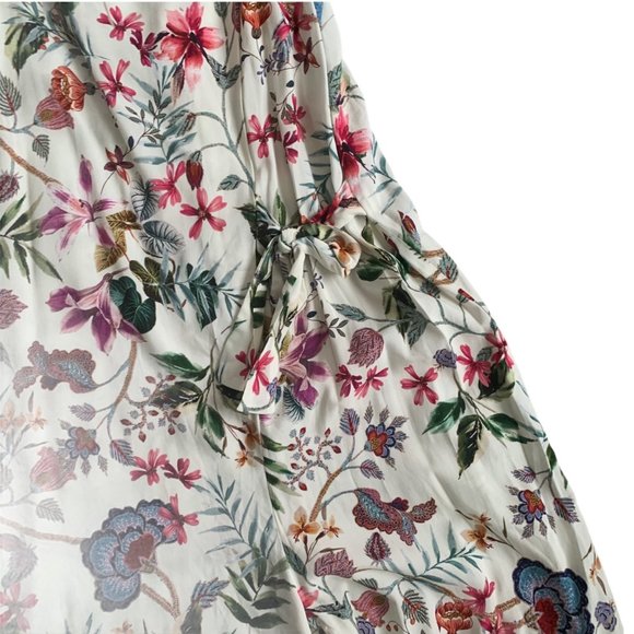 Please Made In Italy 100% Rayon Floral Romper 165 - Picture 3 of 5